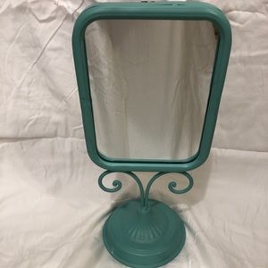 Vintage heavy metal dresser vanity mirror